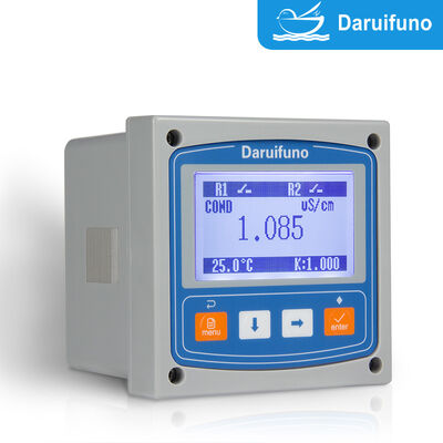 Máy phân tích độ dẫn đa thông số 4 trong 1 IP66 gắn bảng điều khiển đo độ dẫn giám sát chất lượng nước