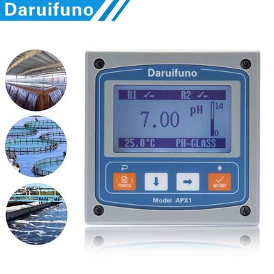 Màn hình LCD lớn 0 ~ 60 ℃ Bộ điều khiển PH ORP trực tuyến có bảo vệ tắt nguồn