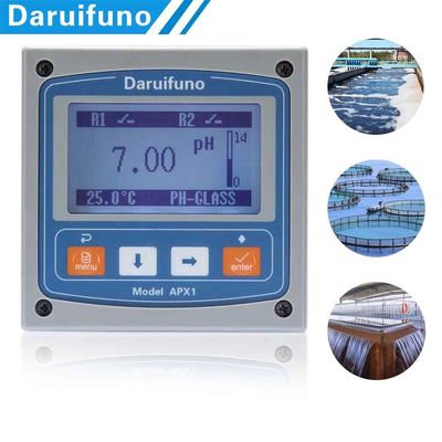 Bộ điều khiển PH ORP trực tuyến RS485 220 V AC có bù nhiệt độ 500g