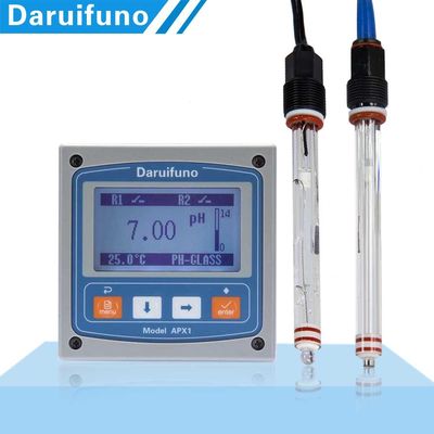 Màn hình LCD lớn 0 ~ 60 ℃ Bộ điều khiển PH ORP trực tuyến có bảo vệ tắt nguồn