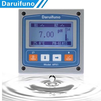 Bộ điều khiển PH ORP trực tuyến RS485 220 V AC có bù nhiệt độ 500g